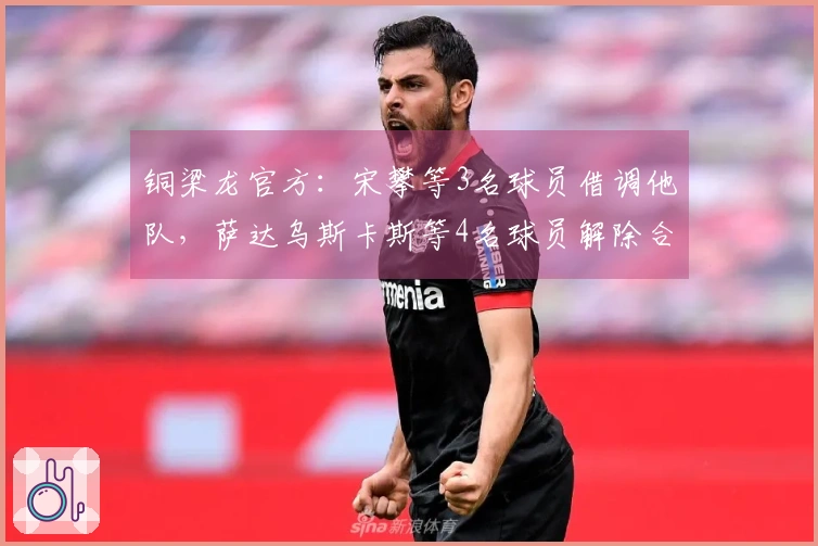 铜梁龙官方：宋攀等3名球员借调他队，萨达乌斯卡斯等4名球员解除合同离开
